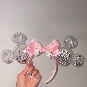 Disneyland Pink Bow Mickey Mouse Ears Headband